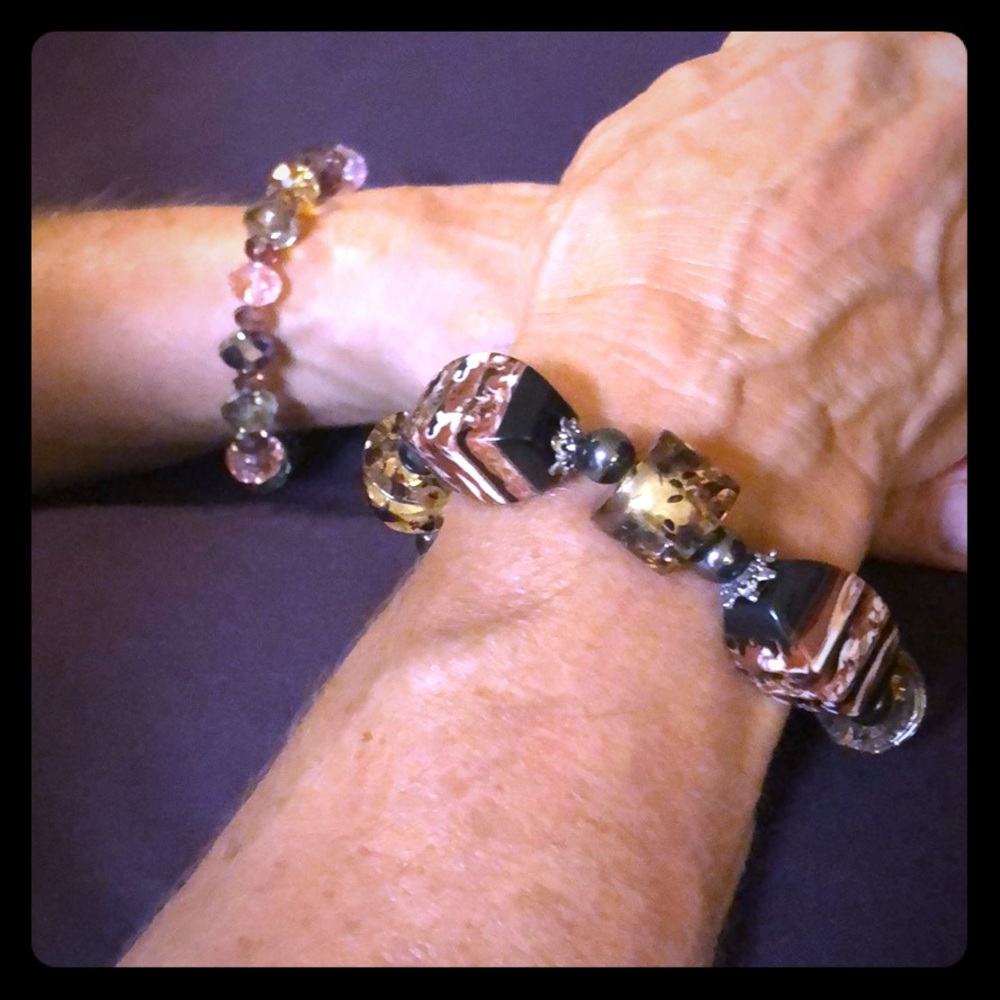 2-for-1 Elastic Beaded Bracelets